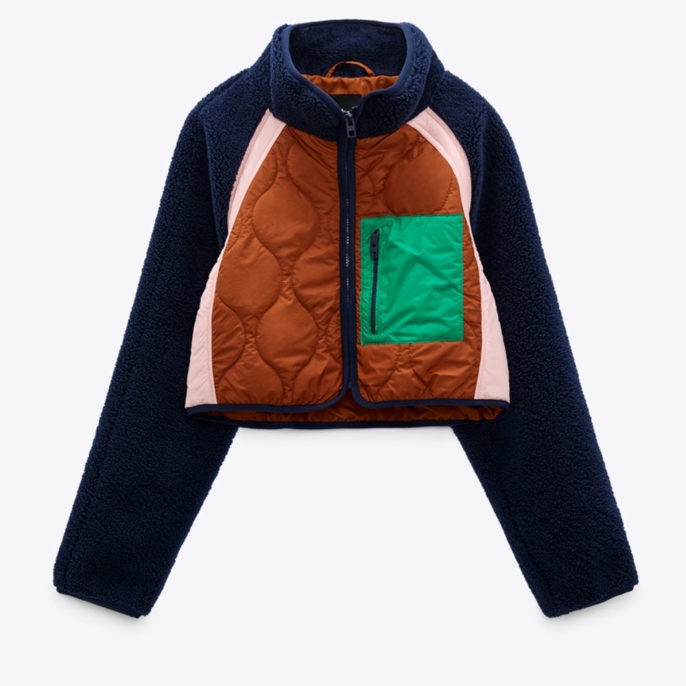 Zara Multicolor Teddy Jacket